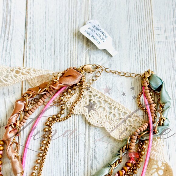 FREE PEOPLE Academia Layered Necklace NWT - Picture 6 of 6